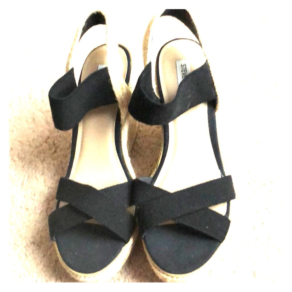 Women's Shimmy Platform Espadrille Wedge Sandals